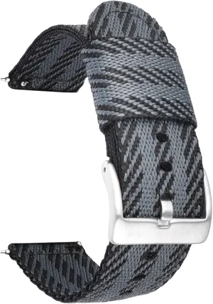 Sports Strap (18 mm Svart Gr?) Nylon Watch Strap Nylon Watch Band 18Mm deception 20Mm 22Mm 24Mm Quick Release Watch Straps Watchbands 