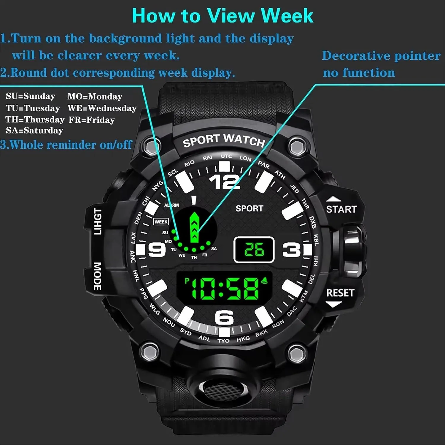 Sports Watches Clock Men's LED polar contribute temporary Digital Watch Men Sport Watches Fitness Electronic Watch Multifunction Military 