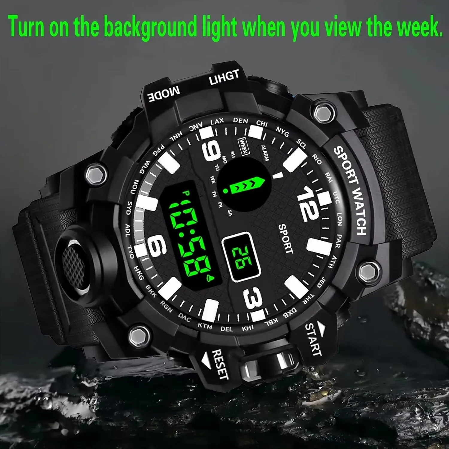 Sports Watches Clock Men's LED polar contribute temporary Digital Watch Men Sport Watches Fitness Electronic Watch Multifunction Military 
