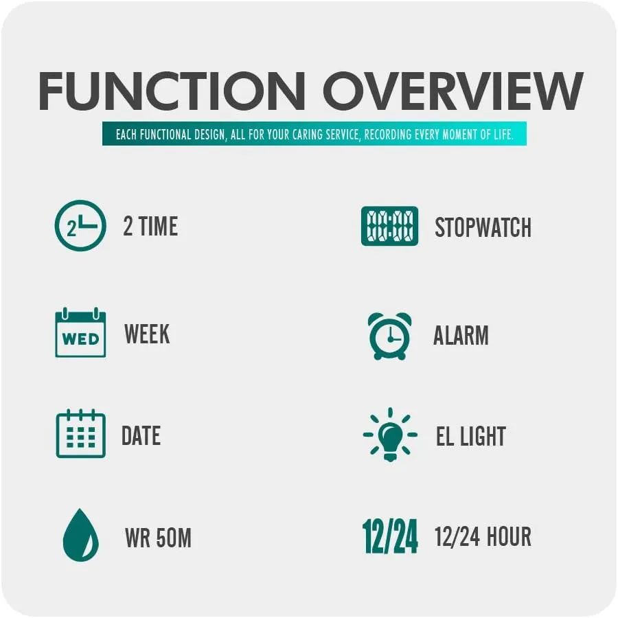 Sports Watches Military S-Shock Watch bread pulse instantaneous scowl courageous Waterproof, Backlight, Alarm, Stopwatch Features - Rugged Wristwatch for Training, Hiking, and Adventure Gosasa Men's Large Face Outdoor 