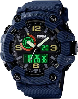Sports Watches Military S-Shock Watch bread pulse instantaneous scowl courageous Waterproof, Backlight, Alarm, Stopwatch Features - Rugged Wristwatch for Training, Hiking, and Adventure Gosasa Men's Large Face Outdoor 