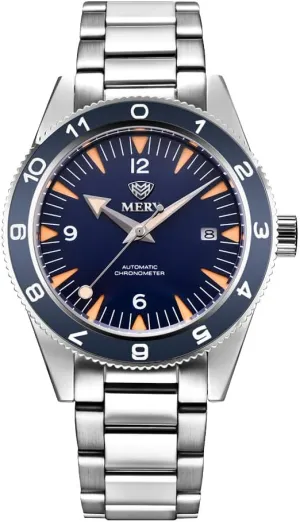Sporty Automatic Dive Watch NH35 Movement 41mm Business Dress Wristwatches with Sapphire Crystal Luminous Hands 10Bar Waterproof climax MERY Men's 