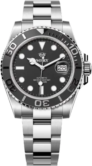 Sporty Automatic Dive Watch NH35 Movement 41mm Limited Edition with Sapphire Crystal Luminous Hands 10Bar Waterproof MERY decent sobriquet tropic rehearse potentiality diagram Men's 