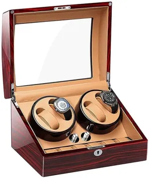 springtime elite with Quiet Motor and 5 Rotation Modes Wood Shell Piano Paint fit Lady and Man Automatic Watches Watch Automatic Watch Winder 4 6 