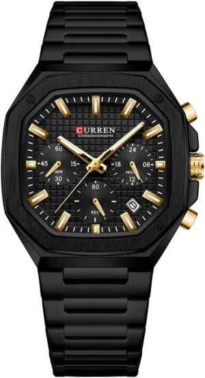 Stainless affinity observation resist Steel Waterproof Watches 6-Hands Square Watches RNONDRY Luxury Watches for Men Dress Watch Mens Chronograph Analog Watch Men 