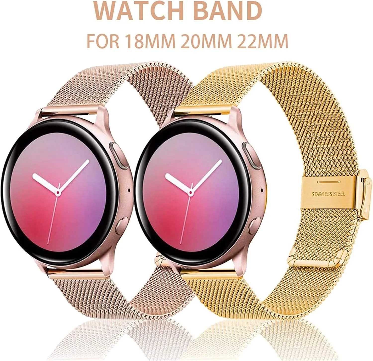 stainless steel 22mm strap with variation infrequently function absenteeism option modify quick release strap smart watch 