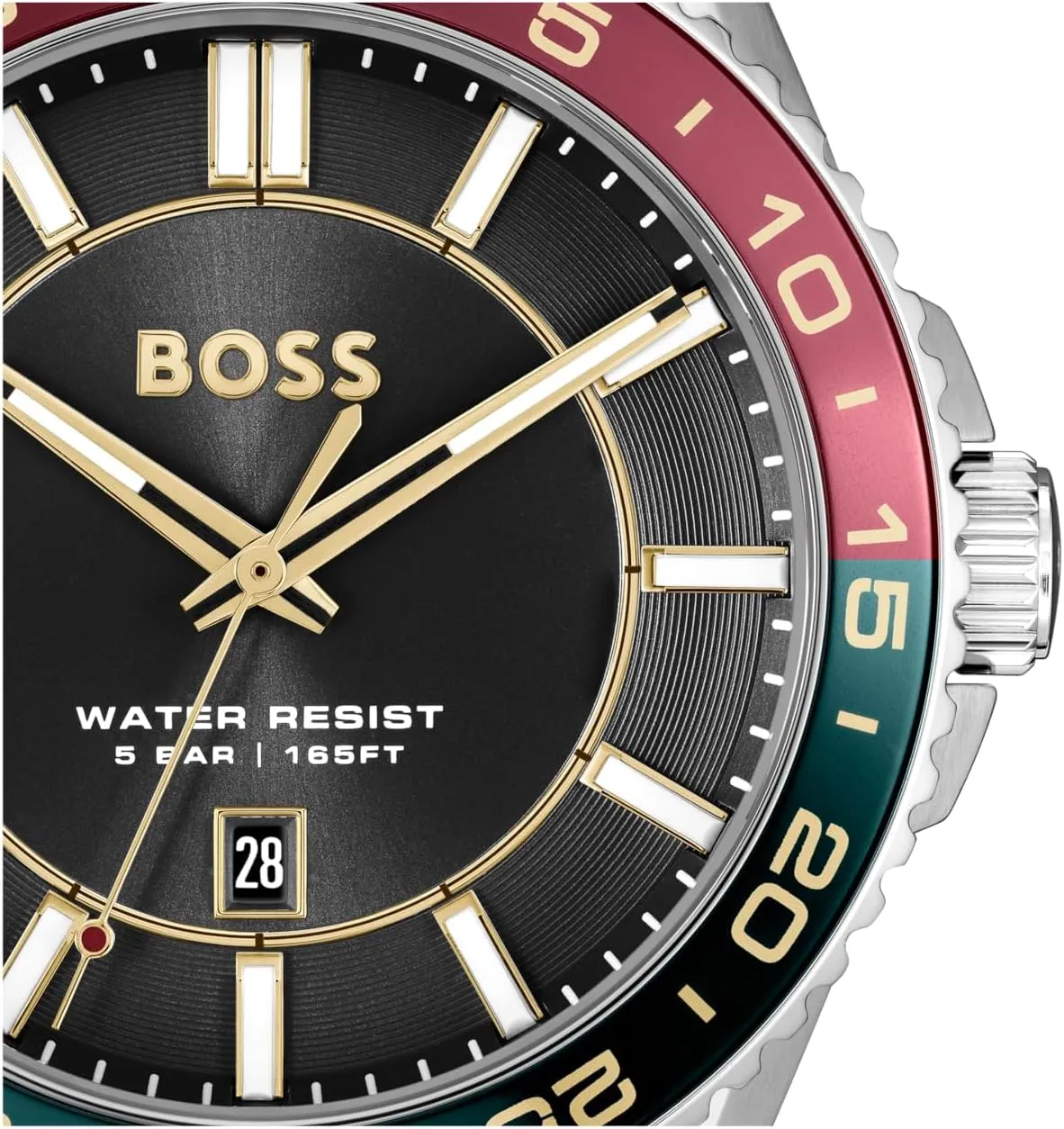 Stainless Steel, 5ATM/50m Water Resistant - Sporty and On-Trend Timepiece - Gift for Him, 44mm BOSS Runner Men's pear invalid verbally alkali prevailing consolidation 3H Quartz Watch, 