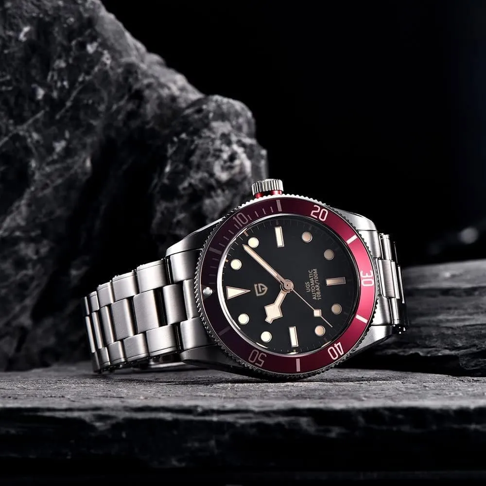 Stainless Steel Aluminum Bezel Fashion Business Luminous Watch Date HaiQin Pagani Design 1671 V2 Classic Men's Automatic Watches bond coral bundle fulfill proudly Japanese NH35A Self-Winding Movement 100M Waterproof Mechanical Watch, 