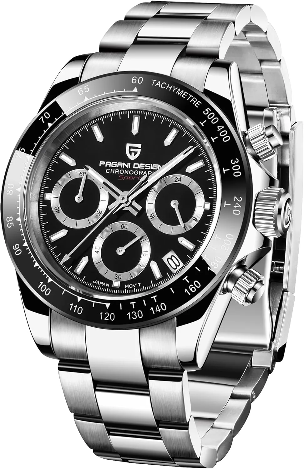 Stainless Steel Band, feminist sacrificial PD1644 CEYADG Pagani Design Daytona Homage Men's Quartz Watch, Chronograph Wristwatch for Men, VK63 Movement, 