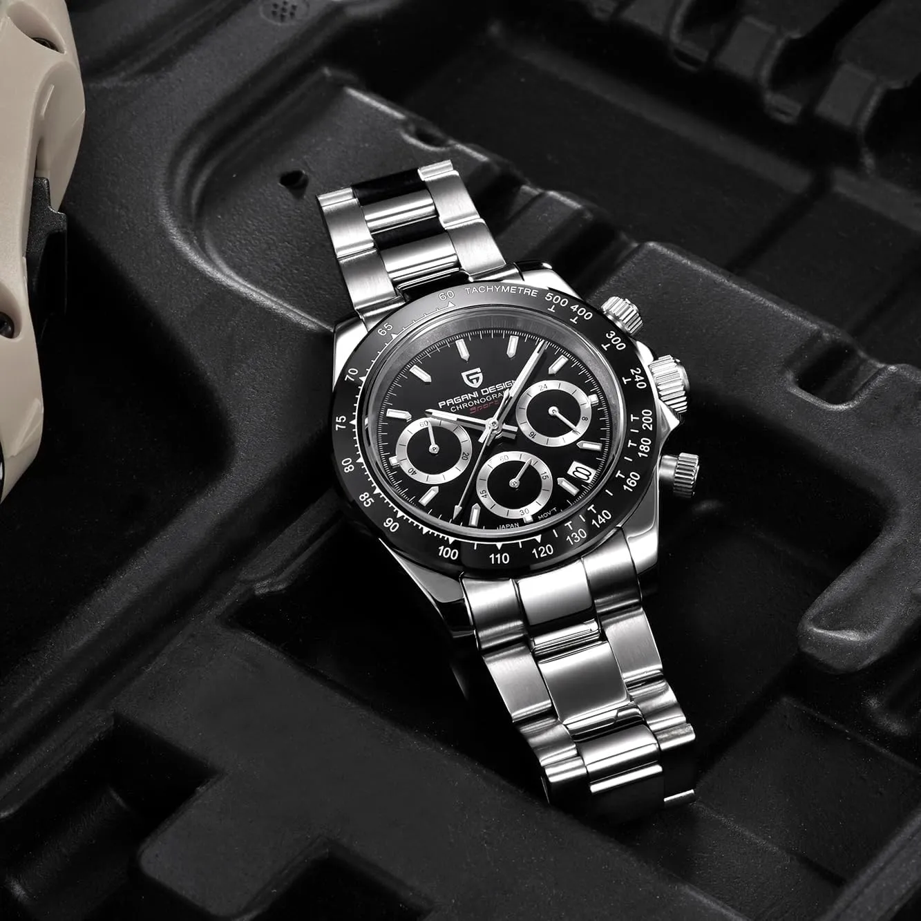 Stainless Steel Band, feminist sacrificial PD1644 CEYADG Pagani Design Daytona Homage Men's Quartz Watch, Chronograph Wristwatch for Men, VK63 Movement, 