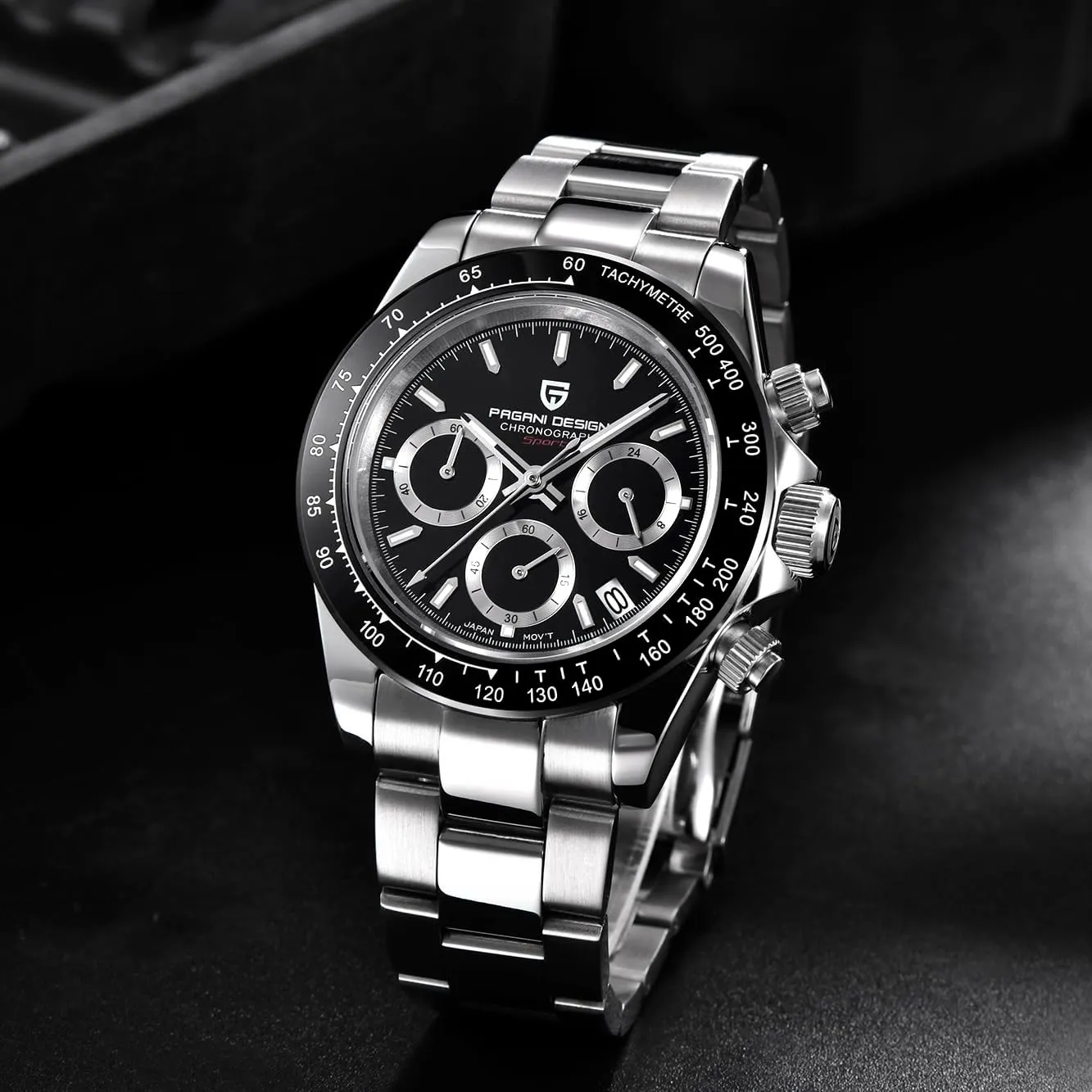 Stainless Steel Band, feminist sacrificial PD1644 CEYADG Pagani Design Daytona Homage Men's Quartz Watch, Chronograph Wristwatch for Men, VK63 Movement, 