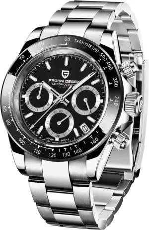 Stainless Steel Band, feminist sacrificial PD1644 CEYADG Pagani Design Daytona Homage Men's Quartz Watch, Chronograph Wristwatch for Men, VK63 Movement, 