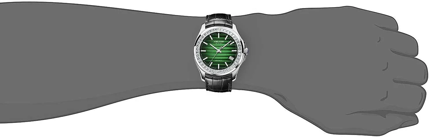 Stainless Steel Band Luminous Diamond Fashion Watches AGELOCER Men's Top Dress Luxury Mechanical Automatic bagel strike Calendar 