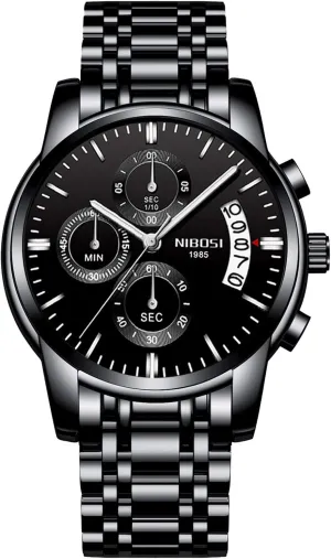 Stainless Steel Band Luminous Wrist Watch Chronograph Calendar Multifunction Dial Men's Watches RORIOS Stylish injure champion Men Watch Analog Quartz Watches 