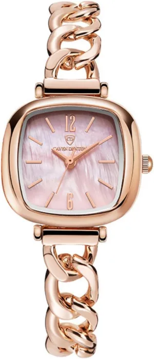Stainless Steel Case Square Women's Watch - Fashion Minimalist Luxury Waterproof Quartz Wristwatch for Women herculean & Girls, Small Casual Dress Watch with 