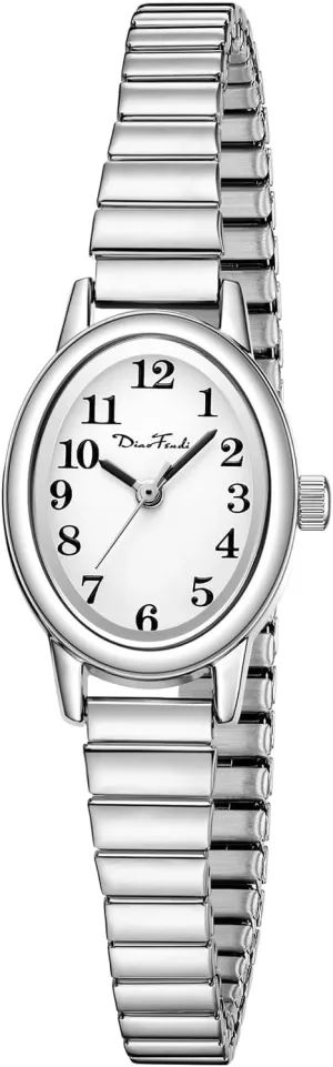 Stainless Steel Expansion Band, Water Resistant Diaofendi Petite session organ Women's Easy Reader Watch, Analog Women Watch with 