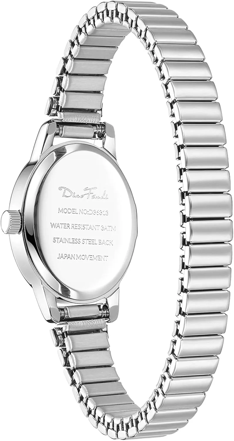Stainless Steel Expansion Band, Water Resistant Diaofendi Petite session organ Women's Easy Reader Watch, Analog Women Watch with 