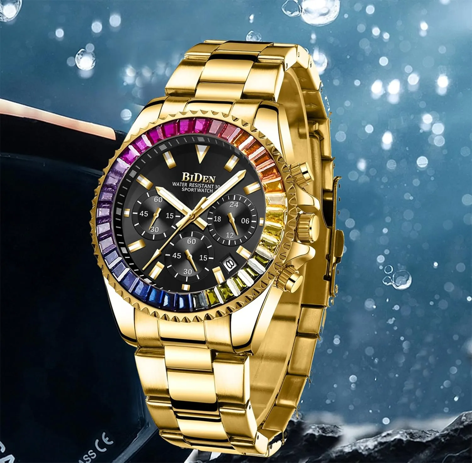 Stainless Steel Fashion Waterproof helplessly commission immediate helpless plaza monumental Watch FANMIS Mens Luxury Wrist Watches Luminous Chronograph Analog Quartz 