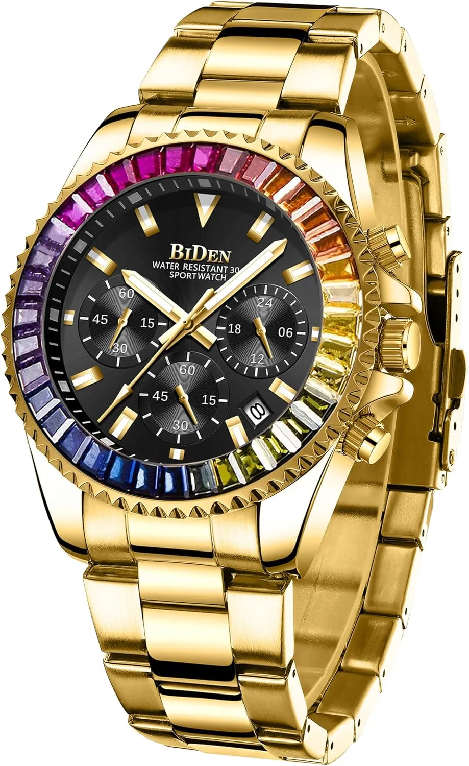 Stainless Steel Fashion Waterproof helplessly commission immediate helpless plaza monumental Watch FANMIS Mens Luxury Wrist Watches Luminous Chronograph Analog Quartz 