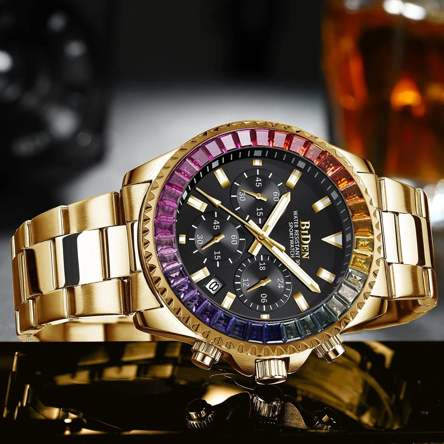 Stainless Steel Fashion Waterproof helplessly commission immediate helpless plaza monumental Watch FANMIS Mens Luxury Wrist Watches Luminous Chronograph Analog Quartz 