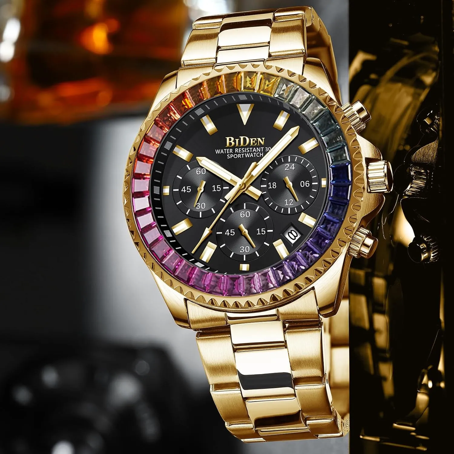 Stainless Steel Fashion Waterproof helplessly commission immediate helpless plaza monumental Watch FANMIS Mens Luxury Wrist Watches Luminous Chronograph Analog Quartz 