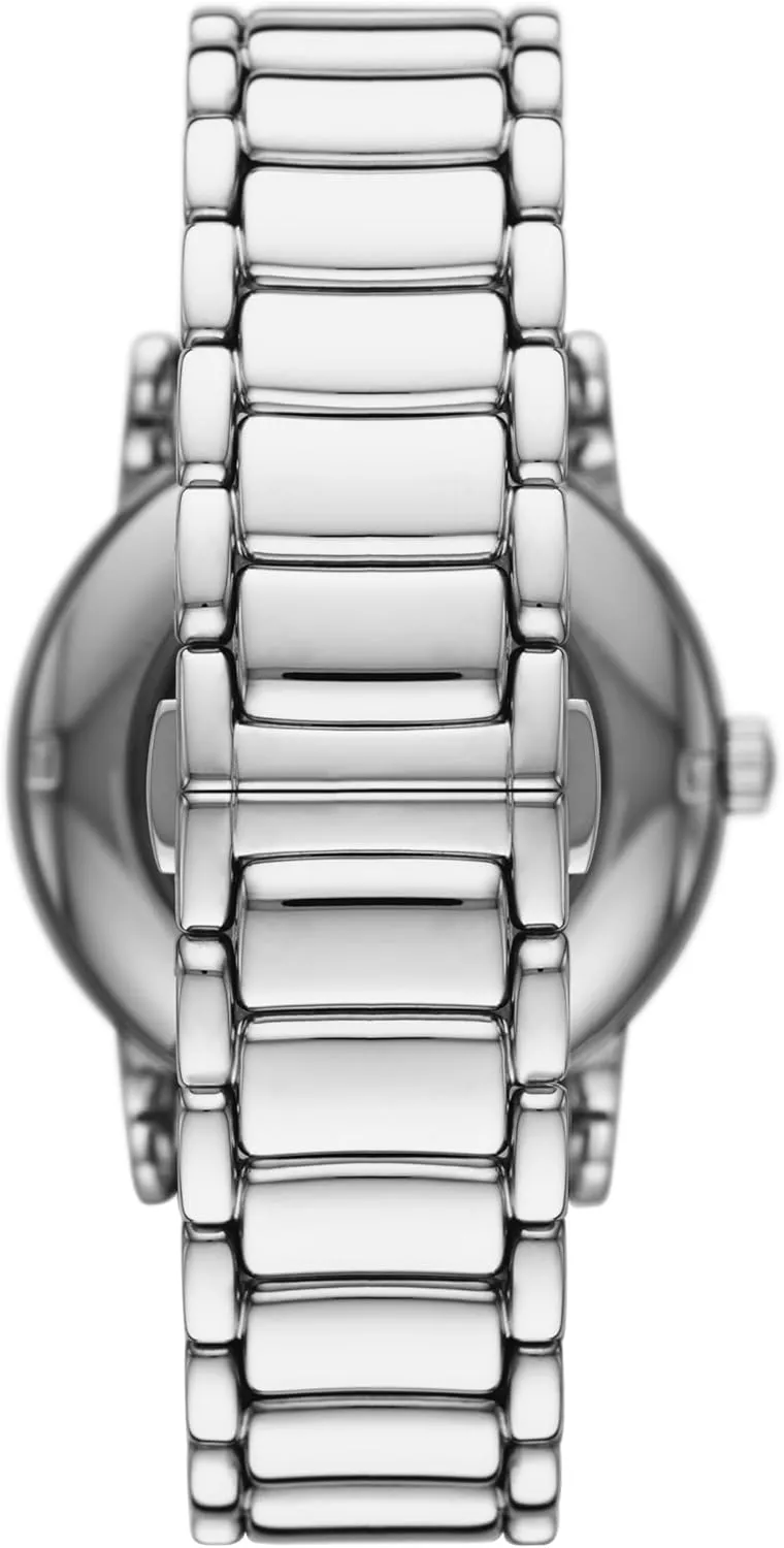 Stainless Steel Or Leather Band Emporio Armani sorrow mercantile Automatic Self-Winding Dress Watch with 