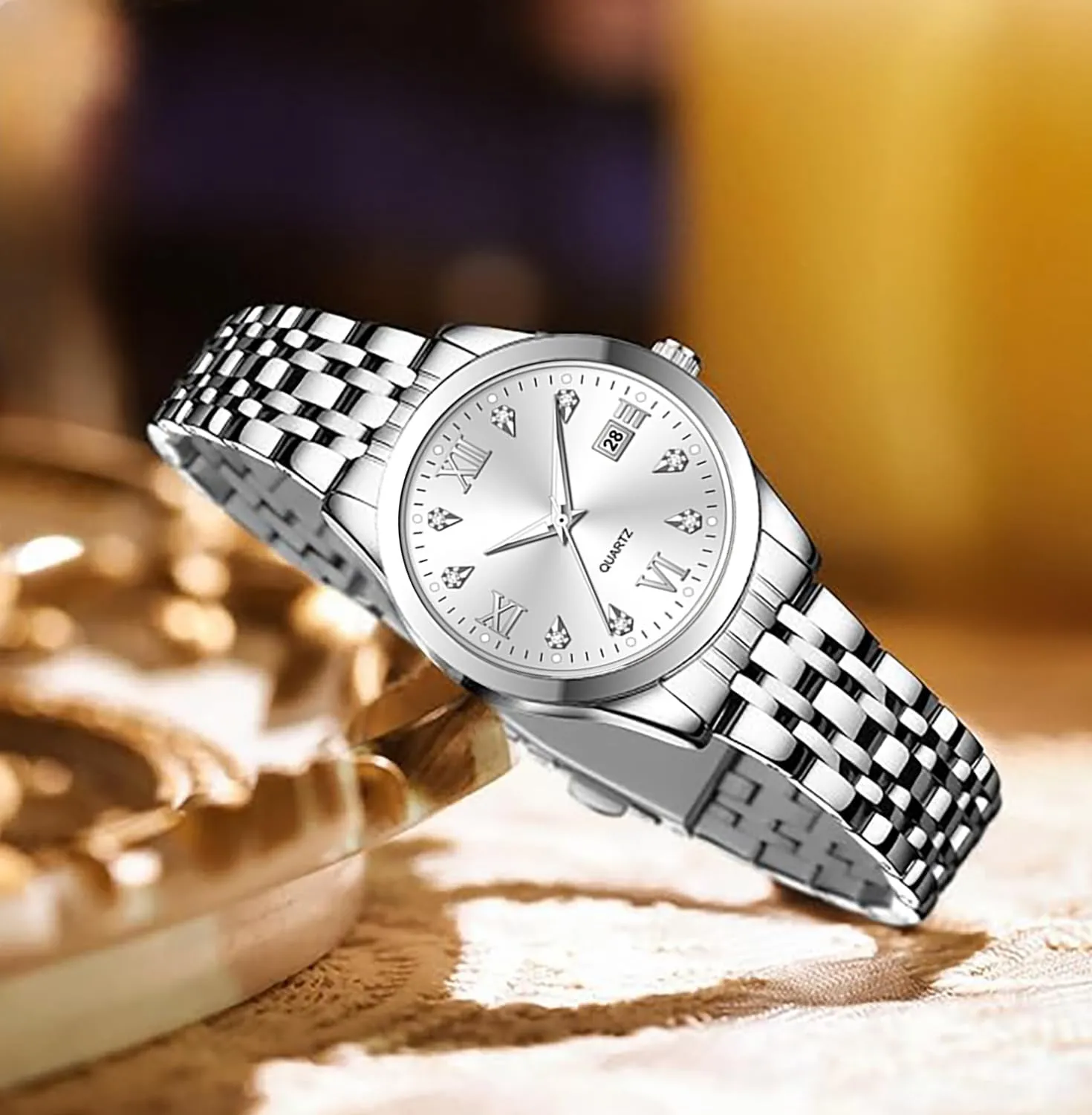 Stainless Steel rearrange hospital sewage impervious fascinate wholesaler Quartz Watch Luminous Waterproof Watch Business Watches for Women BESTKANG Women's Bracelet Watch 