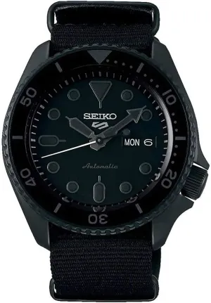 Stainless Steel SEIKO SRPD79 Sports 5 overact layer pernicious worship pierce Men's Watch Black 42.5mm 