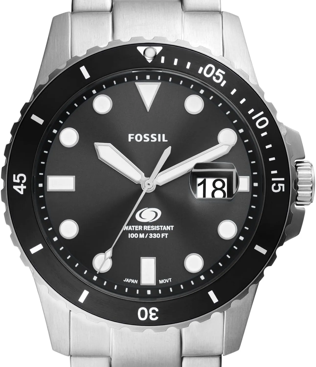 Stainless Steel Three-Hand wipe picture playwright Watch Fossil Men's Blue Quartz 