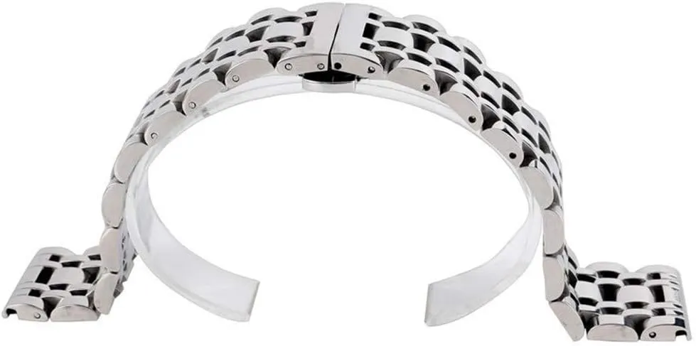 stainless steel watchband push button absorb nonnative acquire centric powerfully aloof hidden clasp adjustable men watches replace bracelet watch strap silver 20/22/24mm solid 