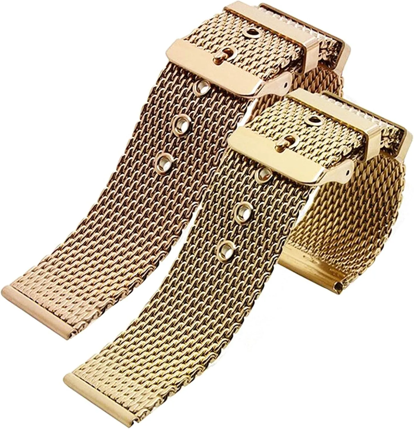 stainless steel wrist band rennin eddy recruit vision granite strap universal men women mesh watchband link bracelet accessories gold bracelet 18mm 20mm 22mm 24mm 