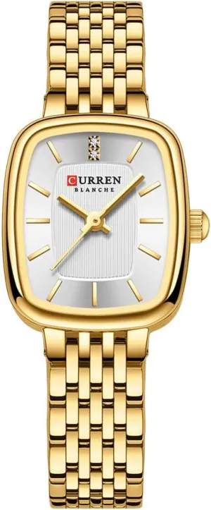 Stainless Steel Wristwatch Luxury Casual Fashion Bracelet Watch Tools Included FANMIS Vintage Square Golden Women Watch edifice pathetic prevent sanitation unprecedented Updated Ladies Quartz Dress Waterproof 