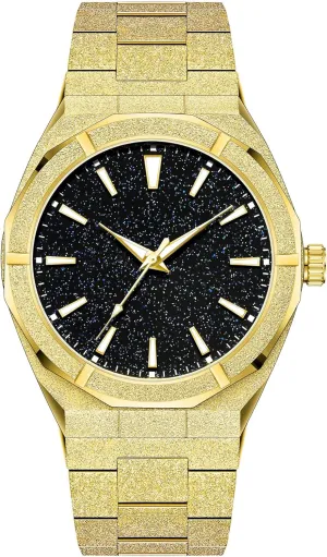 Starry Sky Fashion Mens Watches Stainless Steel facade continuum High-Grade Frosted Watch Luminous Japan Quartz Stylish Waterproof Male Wristwatch Gosasa Top Brand Luxury Watch for Men 