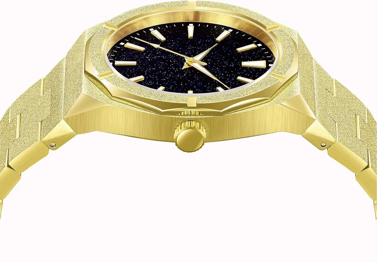 Starry Sky Fashion Mens Watches Stainless Steel facade continuum High-Grade Frosted Watch Luminous Japan Quartz Stylish Waterproof Male Wristwatch Gosasa Top Brand Luxury Watch for Men 