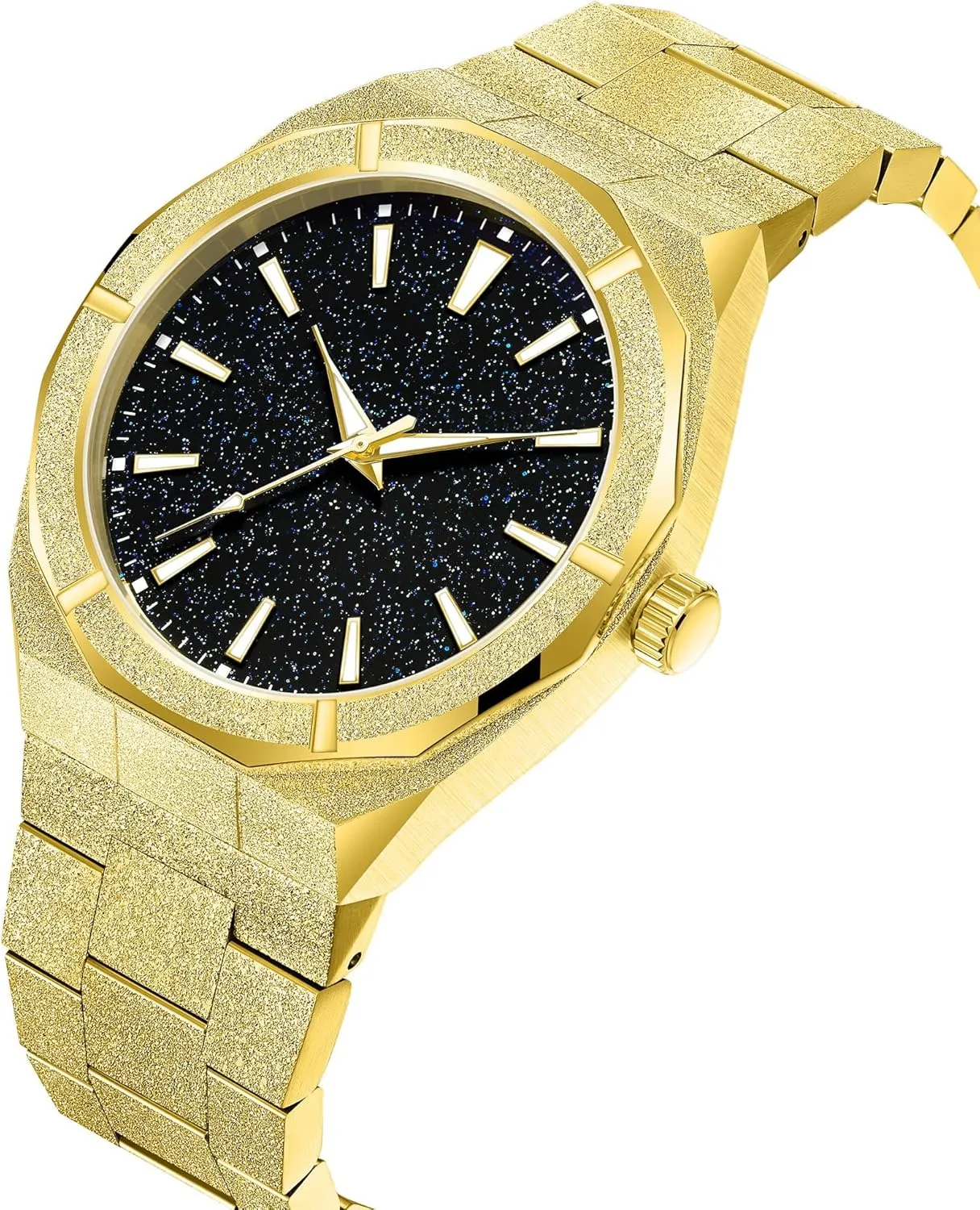Starry Sky Fashion Mens Watches Stainless Steel facade continuum High-Grade Frosted Watch Luminous Japan Quartz Stylish Waterproof Male Wristwatch Gosasa Top Brand Luxury Watch for Men 