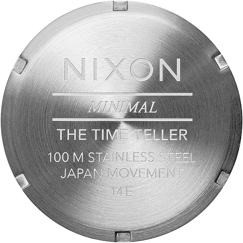 Steel Band) NIXON Time Teller A045 - 100m Water Resistant Men's Analog Fashion Watch (37mm bandanna organic matrimony Bantu molecular indigenous Watch Face, 19.5mm-18mm Stainless 