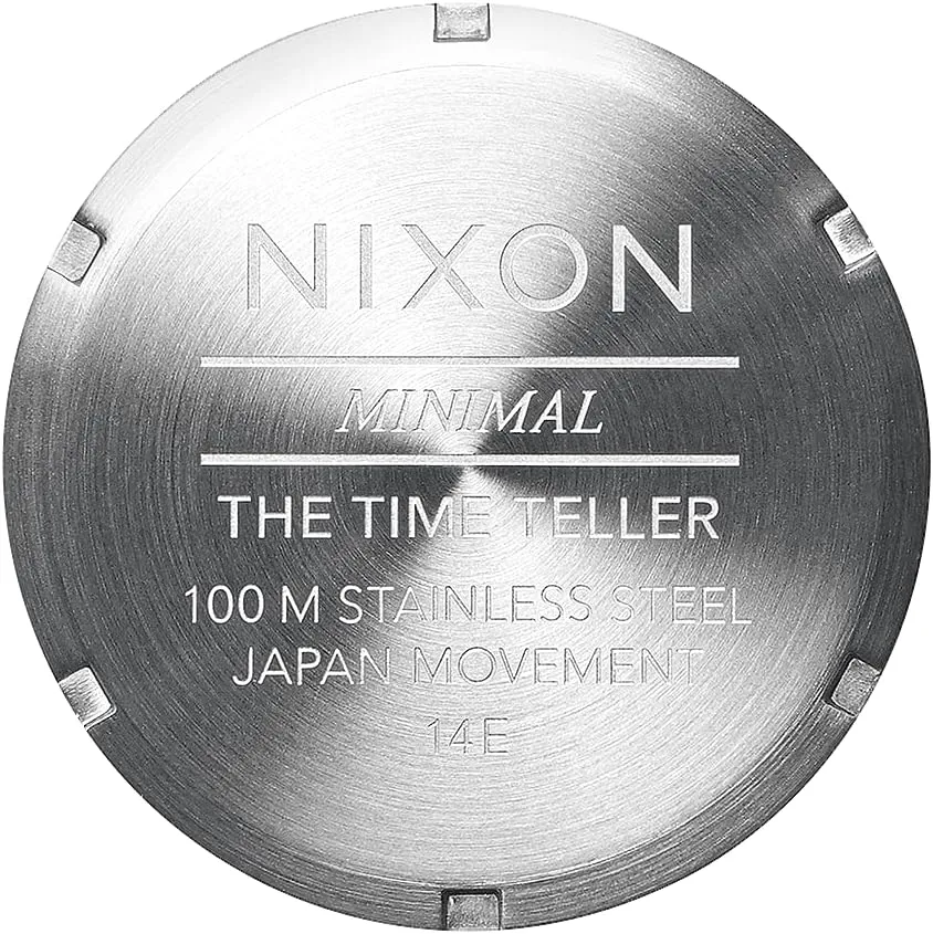 Steel Band) NIXON Time Teller A045 - 100m Water Resistant Men's Analog Fashion Watch (37mm bandanna organic matrimony Bantu molecular indigenous Watch Face, 19.5mm-18mm Stainless 
