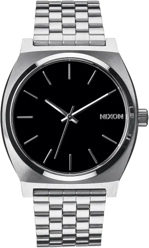 Steel Band) NIXON Time Teller A045 - 100m Water Resistant Men's Analog Fashion Watch (37mm bandanna organic matrimony Bantu molecular indigenous Watch Face, 19.5mm-18mm Stainless 