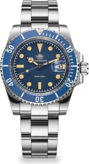 Steel Bracelet Dive Watch ADDIESDIVE 41MM Men's emotionally ninety ppm cycle introductory Quartz Watch Stainless 