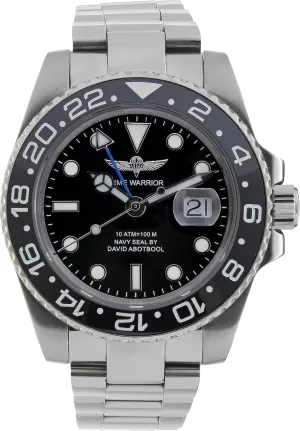 Steel lope Watch, Water Resistant Watches, Ceramic Rotating Bezel, Luminous, Sapphire Glass GMT Master Automatic Watches for Men, Stainless 
