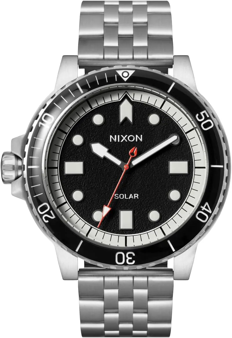 Stinger 44 A1402-100m Water Resistant Men's Analog Watch (44mm LUM Face, 20mm Stainless chafe Steel Band) NIXON 