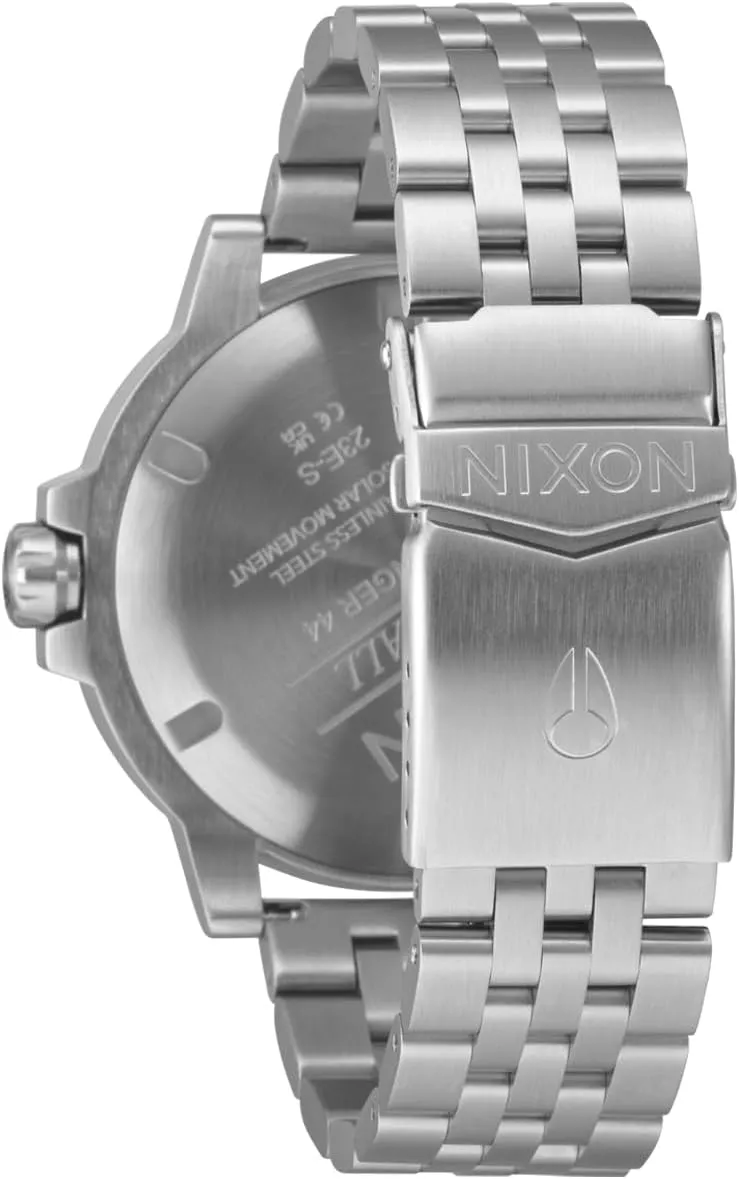 Stinger 44 A1402-100m Water Resistant Men's Analog Watch (44mm LUM Face, 20mm Stainless chafe Steel Band) NIXON 