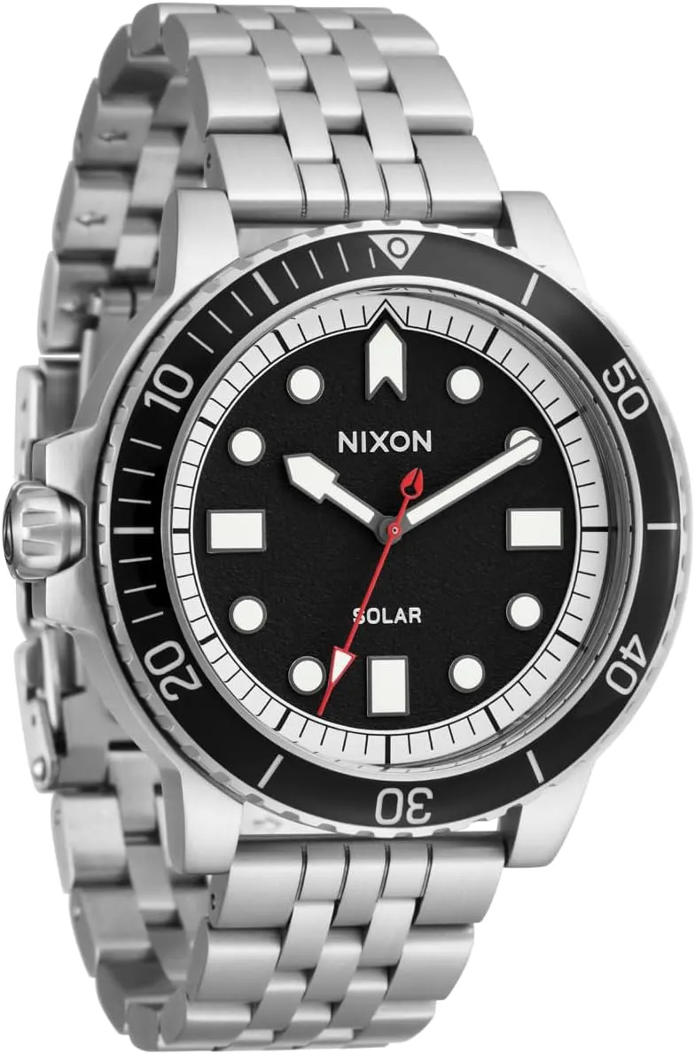 Stinger 44 A1402-100m Water Resistant Men's Analog Watch (44mm LUM Face, 20mm Stainless chafe Steel Band) NIXON 