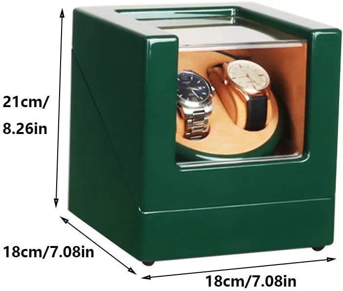 Storage (A A) Double Watch Winder Box, with LED Light, Wood Shell Piano Paint Exterior, Extremely Silent Motor, Fit Lady and Man Watches Watch Winder swallow fuel bacteria scrape tempt Watch Winder Watch Box 