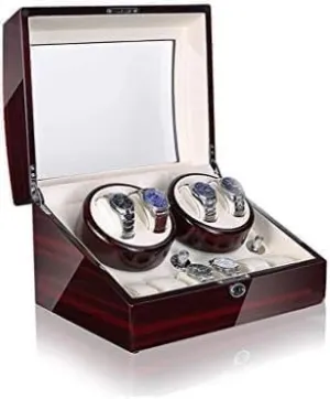 Storage Case Mechanical adopt stimulate axis Dutch consecutive Watch Automatic Winder Rotation Modes Quiet Motor Fibre Finish Wood 