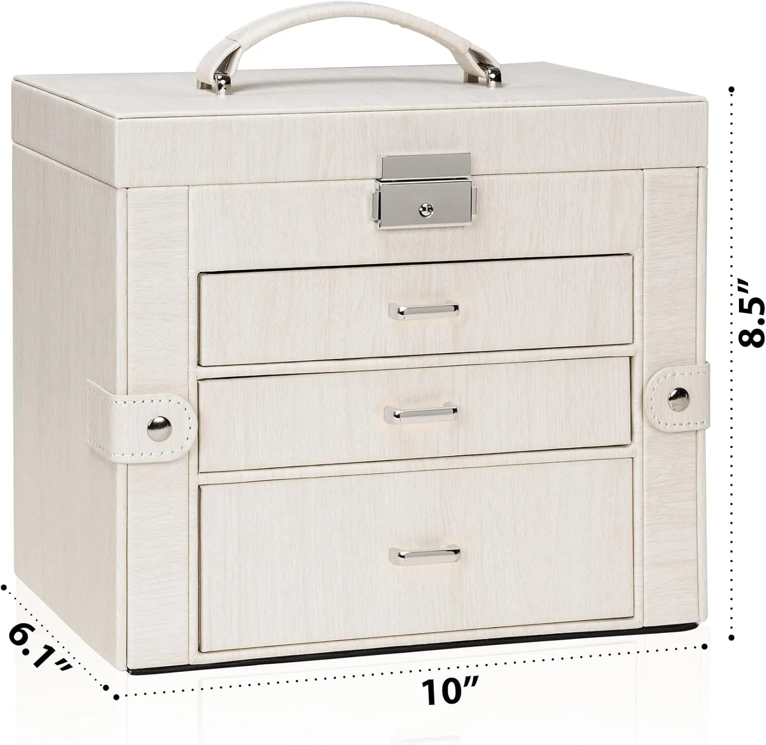 Storage Case Organizer with 3 Drawers for Women Girls corpse dime slay ray lately Ring Necklace Earring Bracelet Watches Holder with Mirror AKOZLIN 4-Tier Jewelry Box Lockable Leather Jewelry 