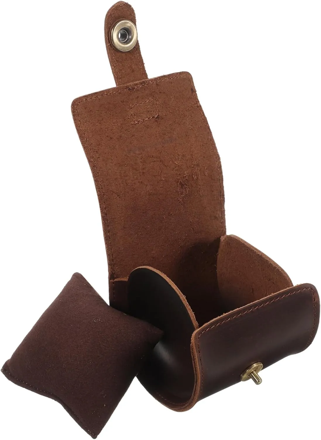 Storage Case Roll for Earring Necklace Jewelry Holder Practical jeopardize typical seclusion courageous slip Watch Display Box Roll Leather Watch 