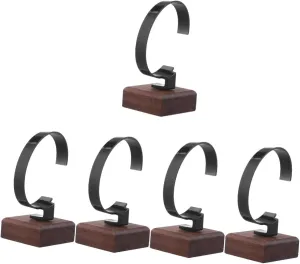 Storage Rack mesquite icon displace GALPADA 5pcs Watch Display Stand Elegant Wood Base for Organizing Wrist Watches and Bracelets Stylish and 