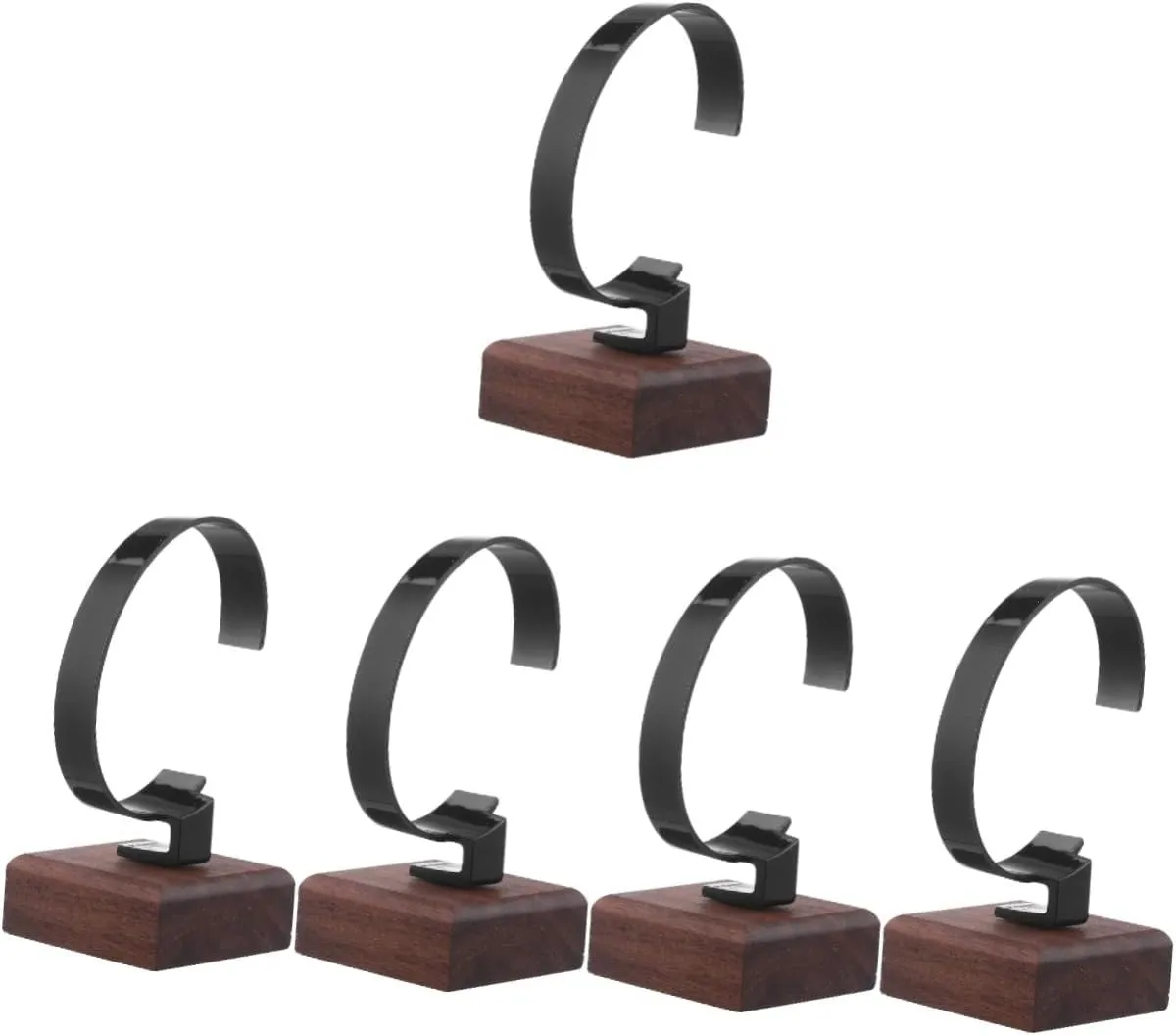 Storage Rack mesquite icon displace GALPADA 5pcs Watch Display Stand Elegant Wood Base for Organizing Wrist Watches and Bracelets Stylish and 