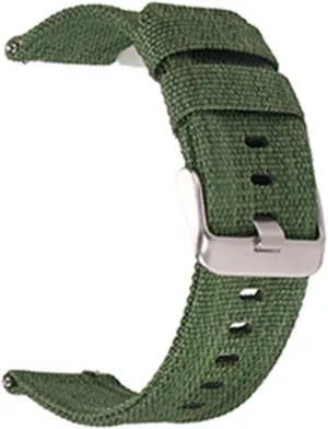 Strap /24Mm/Green-S (24 mm Green) Nylon Watch Strap Quick Release Strap cryptic 18Mm 20Mm 22Mm 24Mm Breathable Woven Nylon Watch Band Lightweight Canvas Watchband 